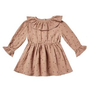 Rylee + Cru | Ruffle Collar Baby Dress - North Star